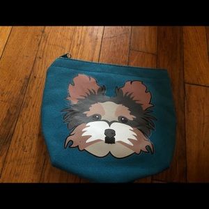 Yorkie makeup bag